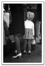 Little girl in to...